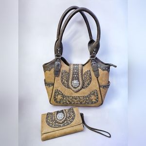 Western Origin Concealed Carry Purse and Wallet set